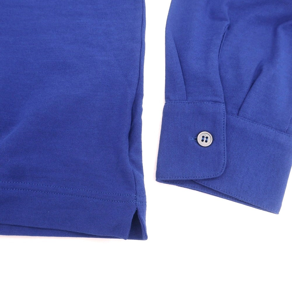 【新品アウトレット】ザノーネ ZANONE アイスコットン 長袖ポロシャツ ブルー【 50 】【 状態ランクN- 】【 メンズ 】