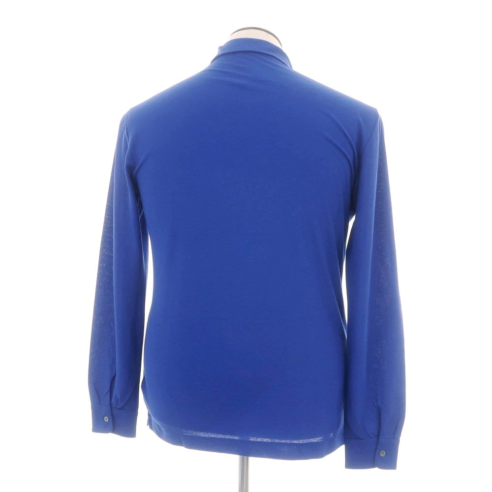 【新品】ザノーネ ZANONE アイスコットン 長袖ポロシャツ ブルー【サイズ50】【 状態ランクN 】【 メンズ 】[CPD]
