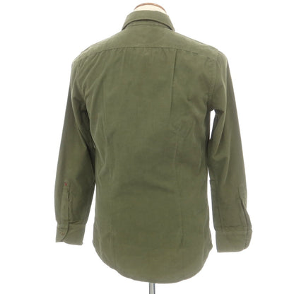 【新品】グランシャツ Glanshirt コーデュロイ カジュアルシャツ オリーブ【 40 】【 状態ランクN 】【 メンズ 】
