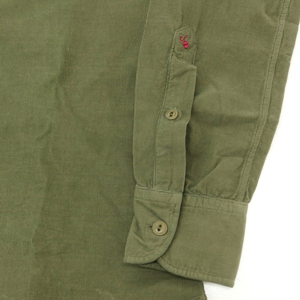【新品】グランシャツ Glanshirt コーデュロイ カジュアルシャツ オリーブ【 40 】【 状態ランクN 】【 メンズ 】
