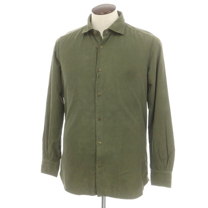 【新品】グランシャツ Glanshirt コーデュロイ カジュアルシャツ オリーブ【 41 】【 状態ランクN 】【 メンズ 】