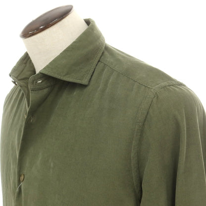 【新品】グランシャツ Glanshirt コーデュロイ カジュアルシャツ オリーブ【 41 】【 状態ランクN 】【 メンズ 】