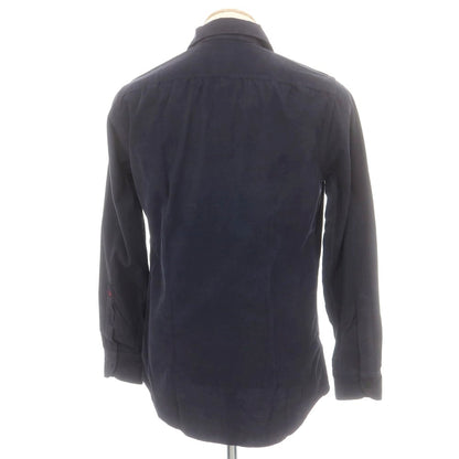 【新品】グランシャツ Glanshirt コーデュロイ カジュアルシャツ ネイビー【 38 】【 状態ランクN 】【 メンズ 】
