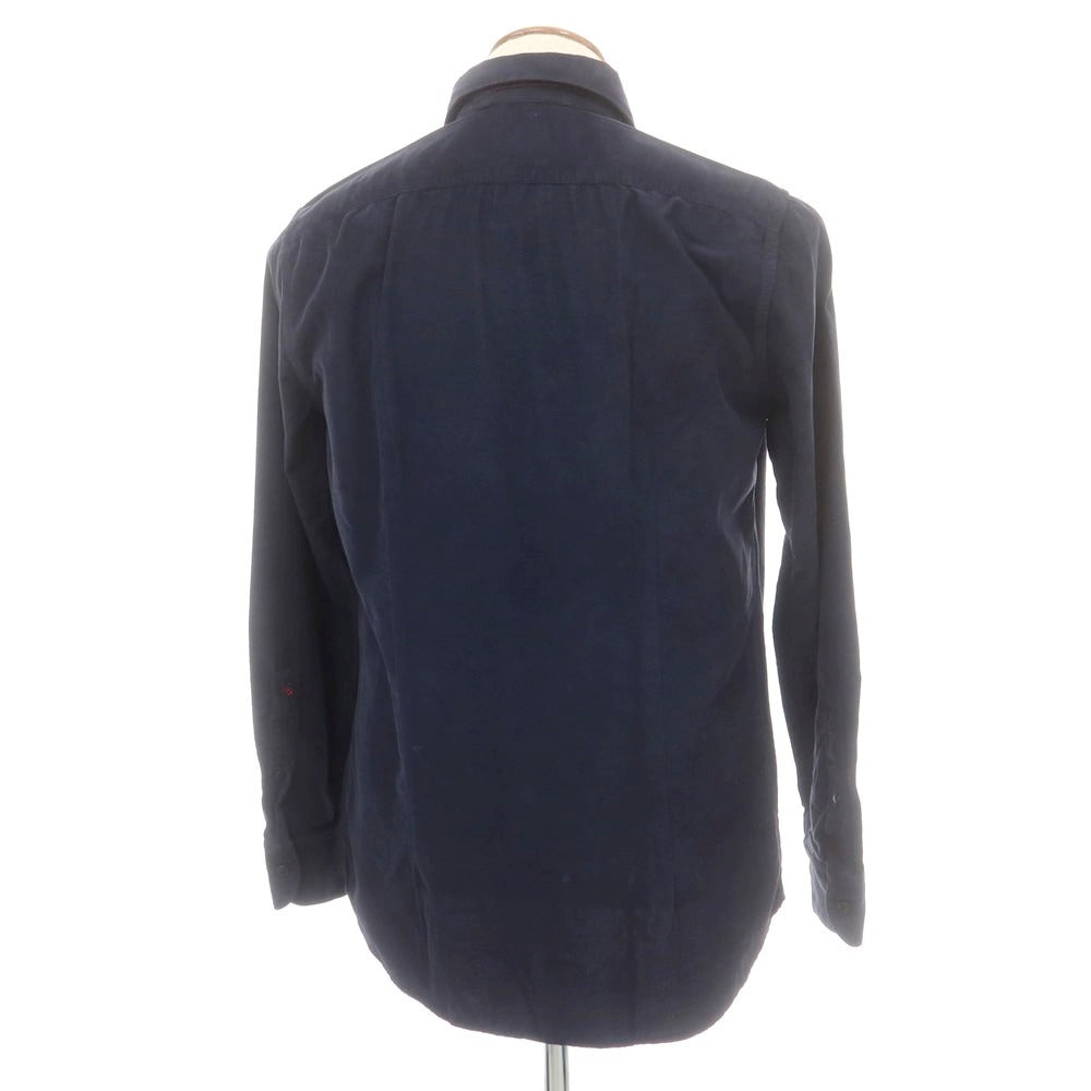 【新品】グランシャツ Glanshirt コーデュロイ カジュアルシャツ ネイビー【 サイズ40 】【 状態ランクN 】【 メンズ 】 [APD]