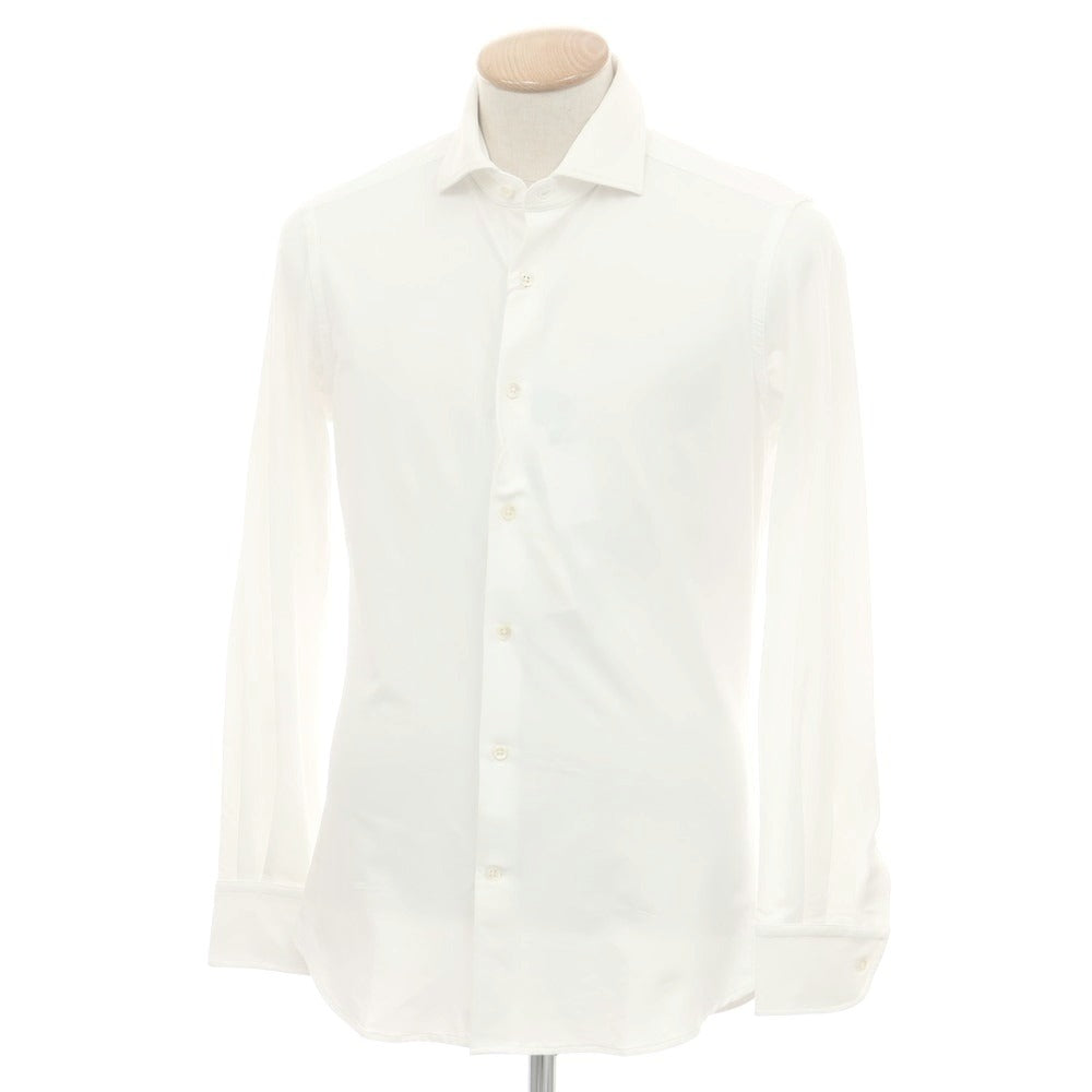 【新品】グランシャツ Glanshirt ストレッチナイロン カジュアルシャツ ホワイト【 38 】【 状態ランクN 】【 メンズ 】