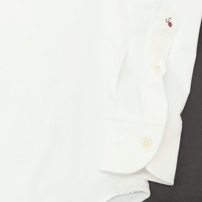 【新品】グランシャツ Glanshirt ストレッチナイロン カジュアルシャツ ホワイト【 38 】【 状態ランクN 】【 メンズ 】