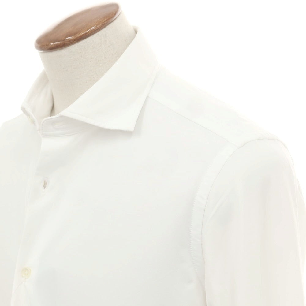 【新品アウトレット】グランシャツ Glanshirt ストレッチナイロン カジュアルシャツ ホワイト【 40 】【 状態ランクN- 】【 メンズ 】