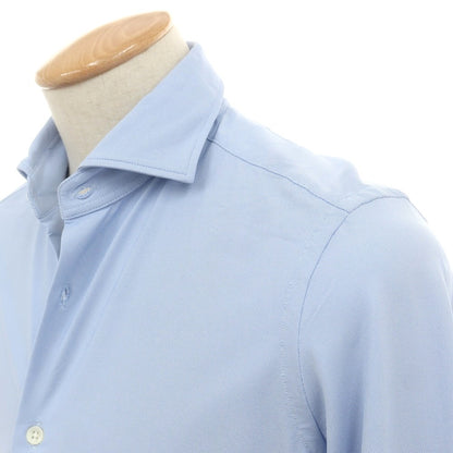【新品アウトレット】グランシャツ Glanshirt ストレッチナイロン カジュアルシャツ ライトブルー【 38 】【 状態ランクN- 】【 メンズ 】