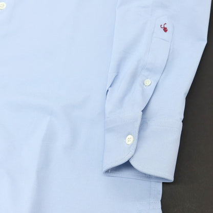 【新品】グランシャツ Glanshirt ストレッチナイロン カジュアルシャツ ライトブルー【 39 】【 状態ランクN 】【 メンズ 】