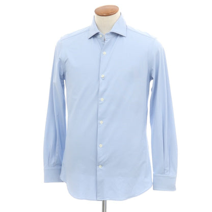【新品アウトレット】グランシャツ Glanshirt ストレッチナイロン カジュアルシャツ ライトブルー【 39 】【 状態ランクN- 】【 メンズ 】