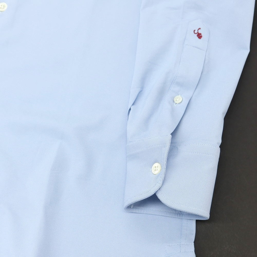 【新品アウトレット】グランシャツ Glanshirt ストレッチナイロン カジュアルシャツ ライトブルー【 39 】【 状態ランクN- 】【 メンズ 】