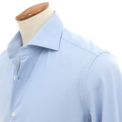 【新品アウトレット】グランシャツ Glanshirt ストレッチナイロン カジュアルシャツ ライトブルー【 40 】【 状態ランクN- 】【 メンズ 】