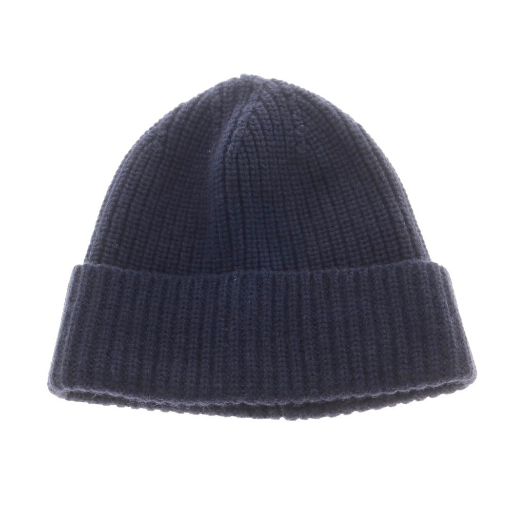 【新品】ザノーネ ZANONE ミドルゲージカシミヤ ニットキャップ 帽子 ネイビー【 UNI 】【 状態ランクN 】【 メンズ 】