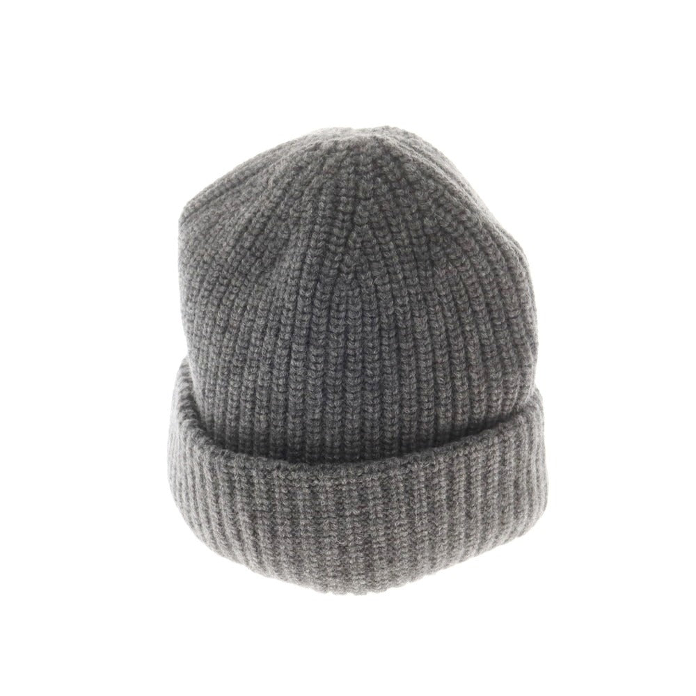 【新品】ザノーネ ZANONE ミドルゲージカシミヤ ニットキャップ 帽子 グレー【 UNI 】【 状態ランクN 】【 メンズ 】