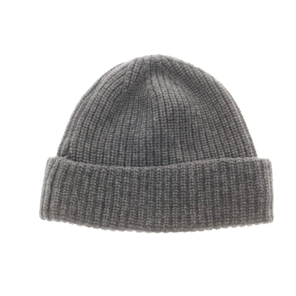 【新品】ザノーネ ZANONE ミドルゲージカシミヤ ニットキャップ 帽子 グレー【 UNI 】【 状態ランクN 】【 メンズ 】