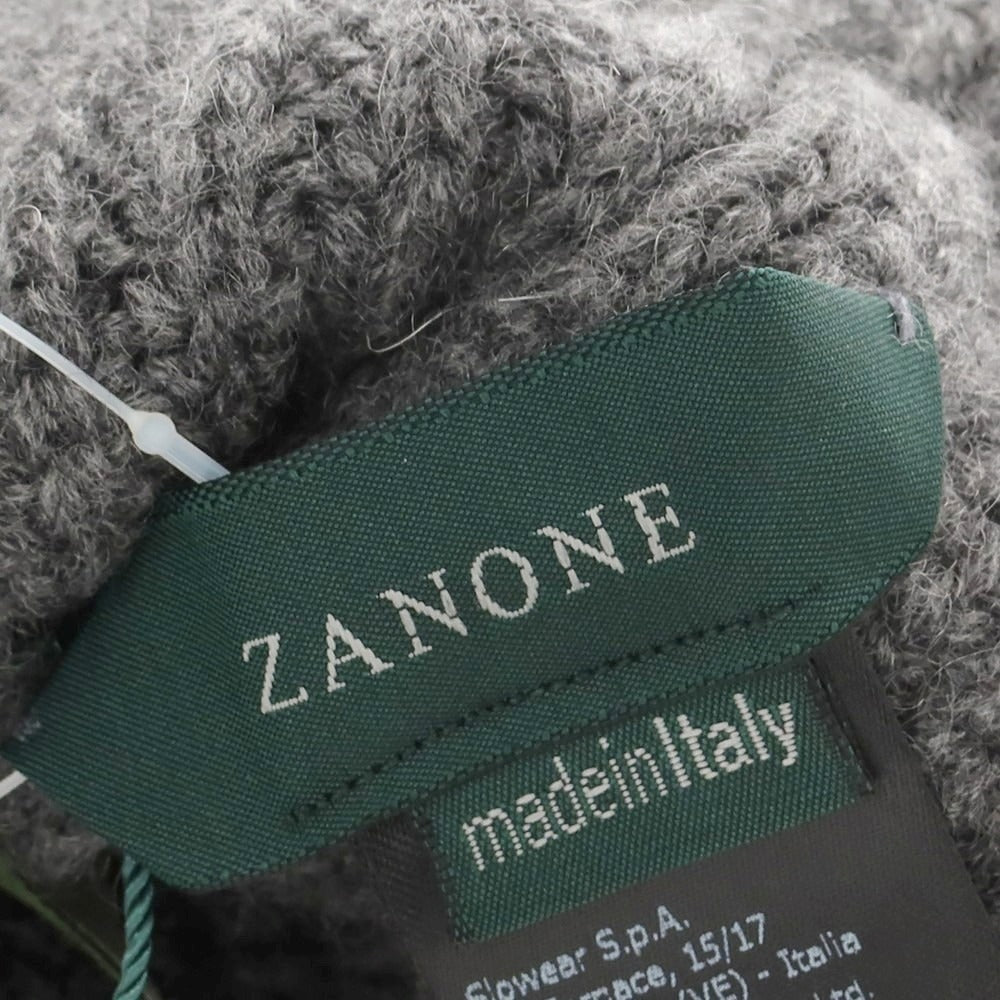 【新品】ザノーネ ZANONE ミドルゲージカシミヤ ニットキャップ 帽子 グレー【 UNI 】【 状態ランクN 】【 メンズ 】