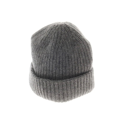 【新品】ザノーネ ZANONE ミドルゲージカシミヤ ニットキャップ 帽子 グレー【 UNI 】【 状態ランクN 】【 メンズ 】