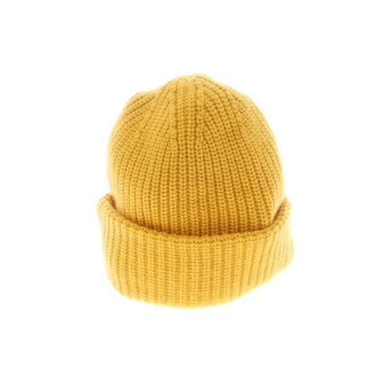 【新品】ザノーネ ZANONE ミドルゲージカシミヤ ニットキャップ 帽子 イエロー【 UNI 】【 状態ランクN 】【 メンズ 】