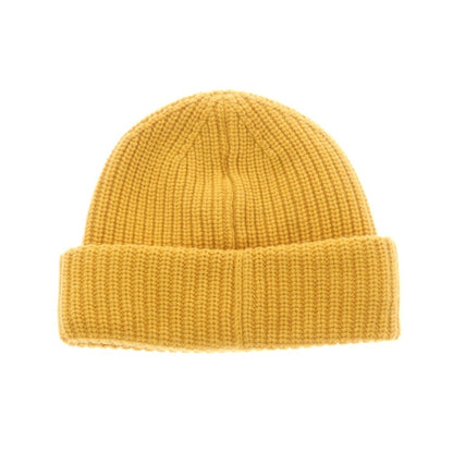 【新品】ザノーネ ZANONE ミドルゲージカシミヤ ニットキャップ 帽子 イエロー【 UNI 】【 状態ランクN 】【 メンズ 】