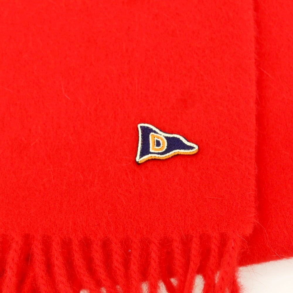 【新品】ドレイクス DRAKES ウールアンゴラ マフラー レッド【 状態ランクN 】【 メンズ 】