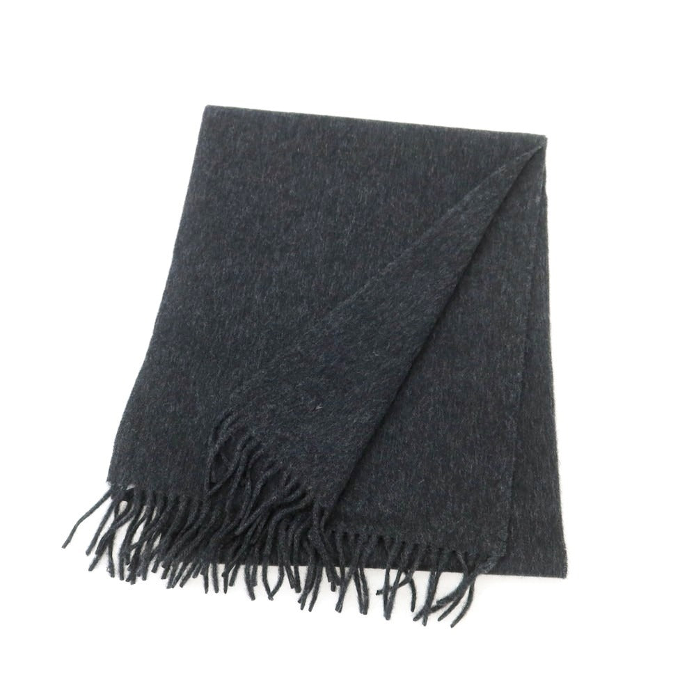 【新品】ドレイクス DRAKES ウールアンゴラ マフラー チャコールグレー【 状態ランクN 】【 メンズ 】