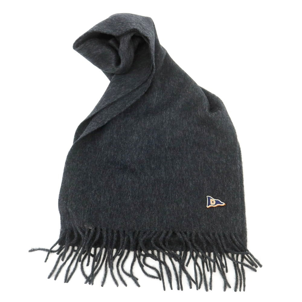 【新品】ドレイクス DRAKES ウールアンゴラ マフラー チャコールグレー【 状態ランクN 】【 メンズ 】