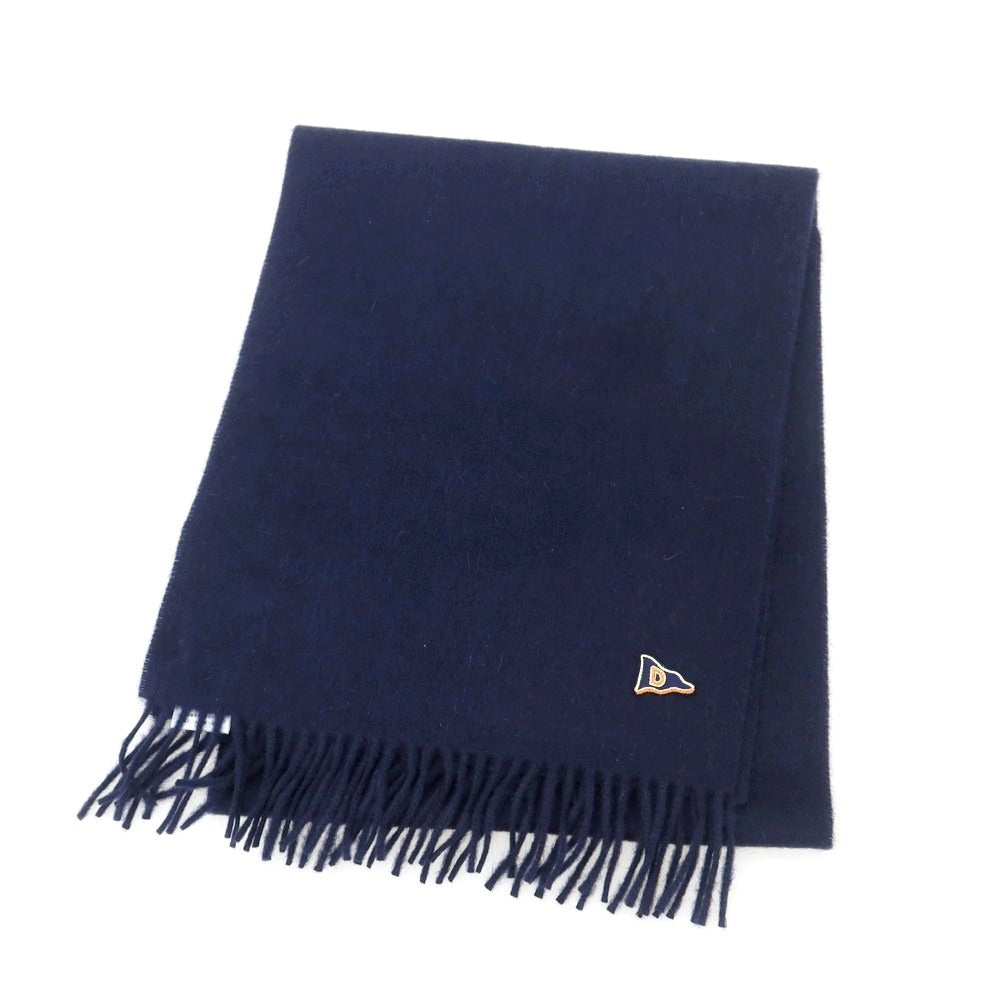 【新品】ドレイクス DRAKES ウールアンゴラ マフラー ネイビー【 状態ランクN 】【 メンズ 】