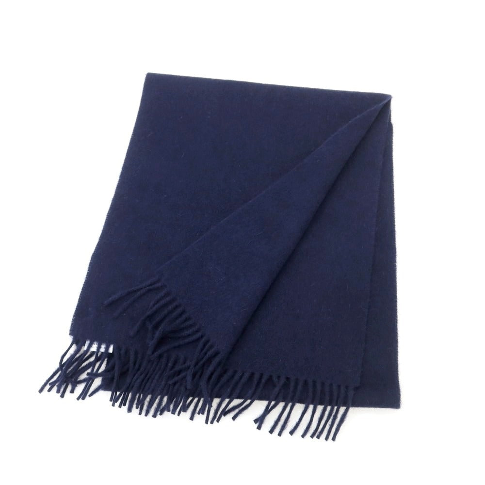 【新品】ドレイクス DRAKES ウールアンゴラ マフラー ネイビー【 状態ランクN 】【 メンズ 】