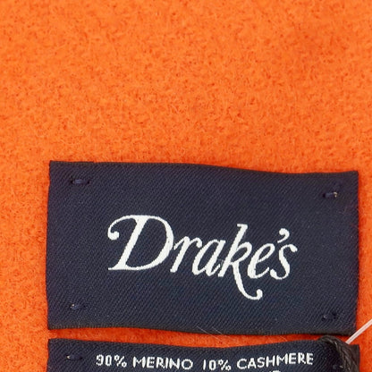 【新品】ドレイクス DRAKES ウールカシミヤ マフラー オレンジ【 状態ランクN 】【 メンズ 】
