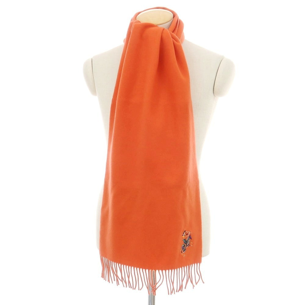 【新品】ドレイクス DRAKES ウールカシミヤ マフラー オレンジ【 状態ランクN 】【 メンズ 】