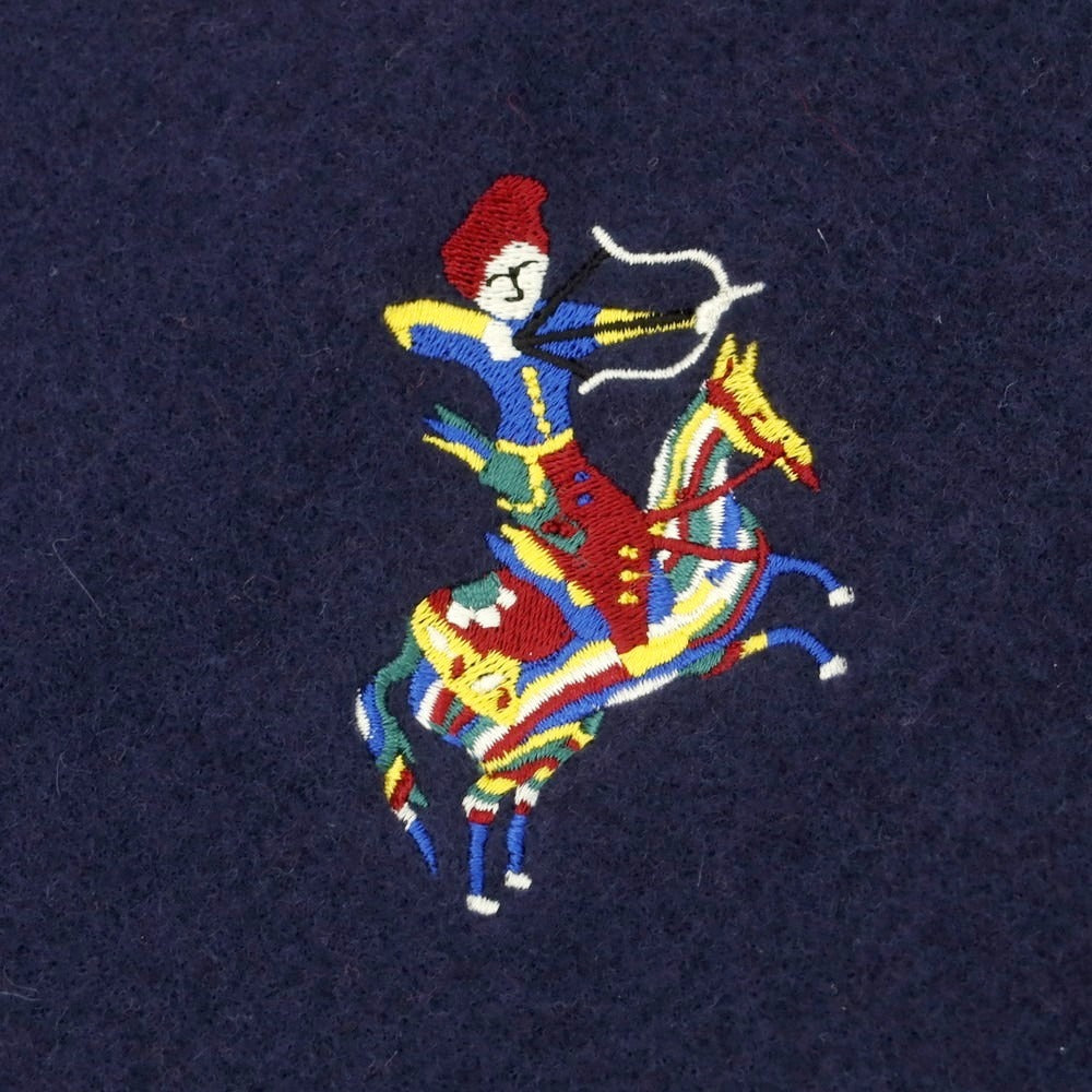 【新品】ドレイクス DRAKES ウールカシミヤ マフラー ネイビー【 状態ランクN 】【 メンズ 】