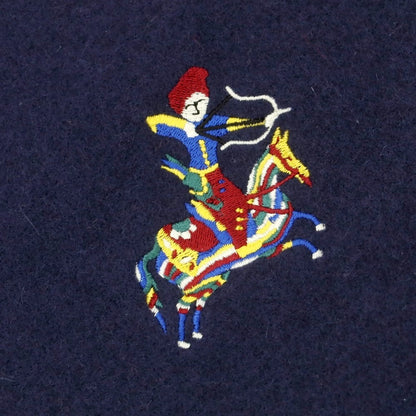 【新品】ドレイクス DRAKES ウールカシミヤ マフラー ネイビー【 状態ランクN 】【 メンズ 】