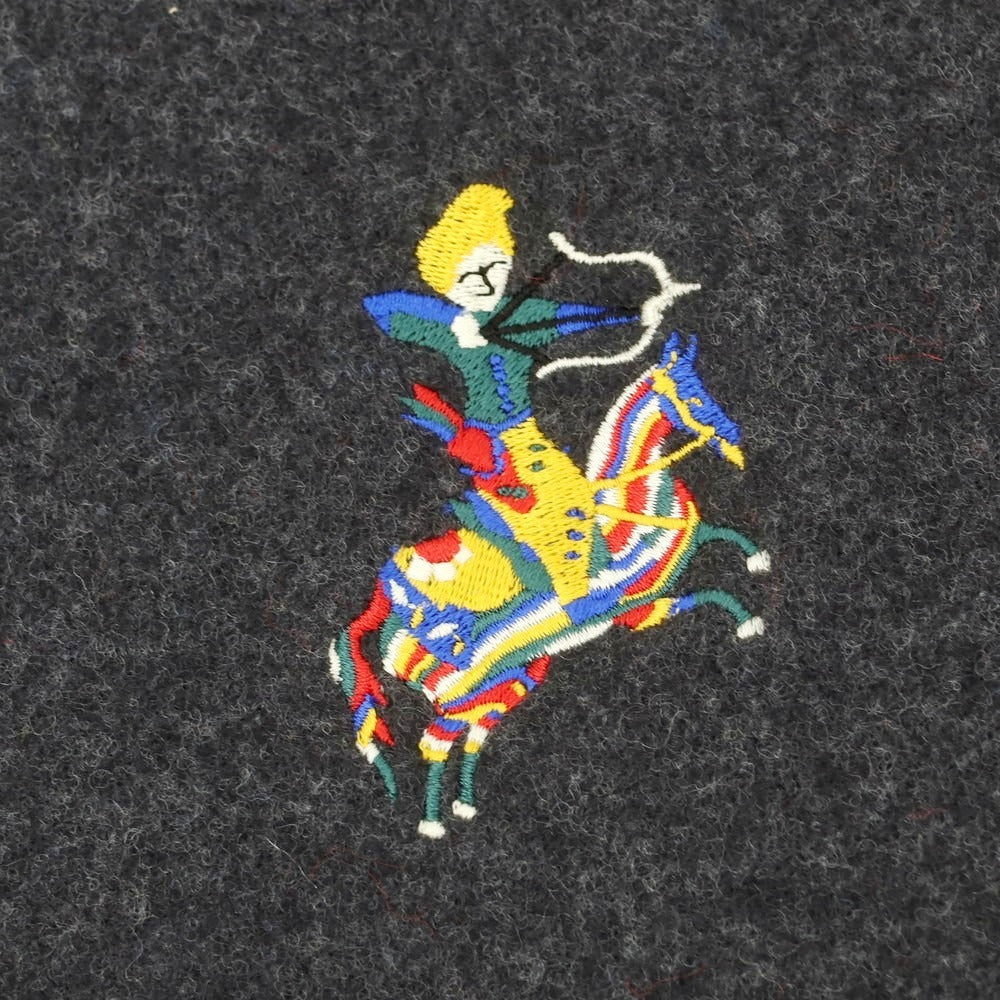 【新品】ドレイクス DRAKES ウールカシミヤ マフラー チャコールグレー【 状態ランクN 】【 メンズ 】