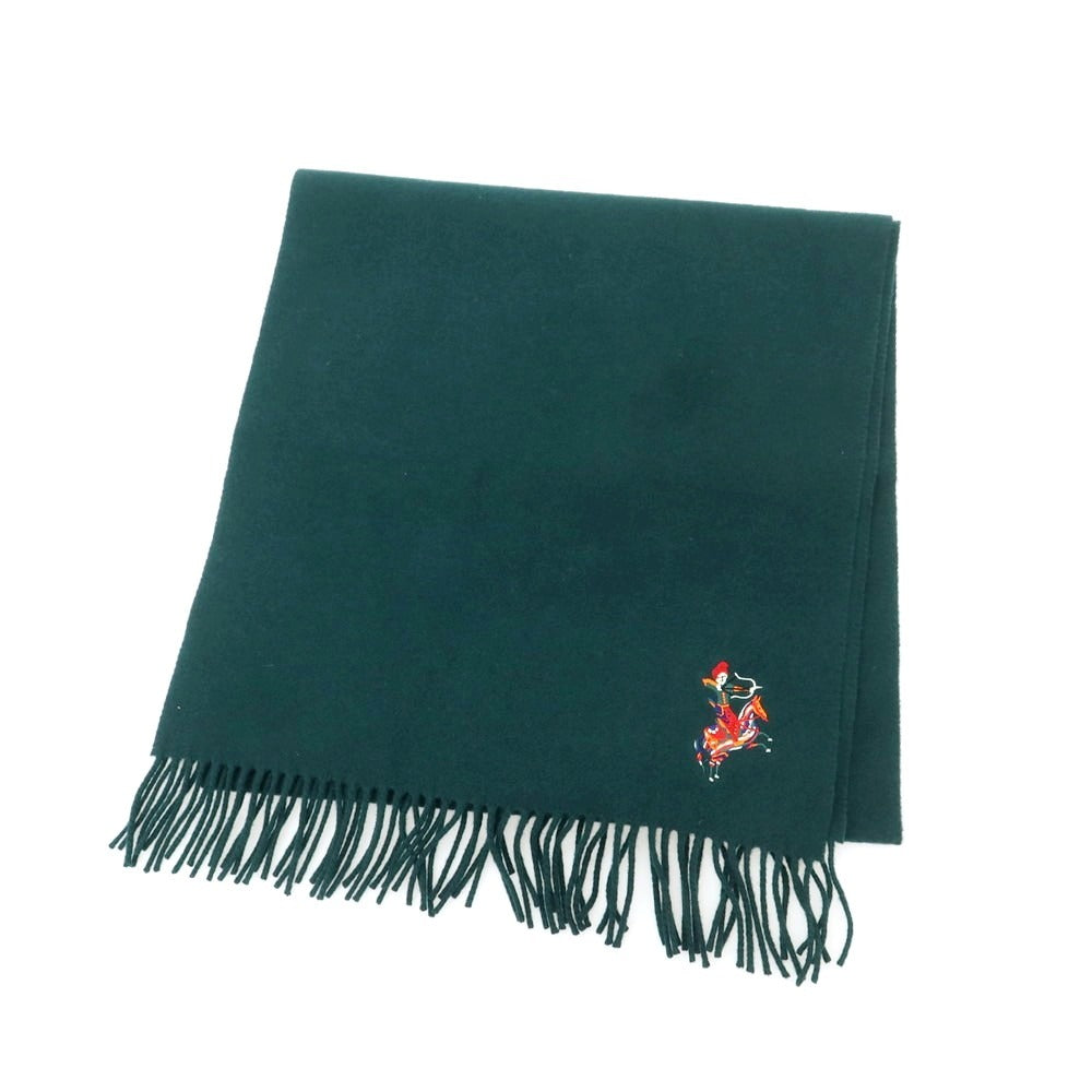 【新品】ドレイクス DRAKES ウールカシミヤ マフラー グリーン【 状態ランクN 】【 メンズ 】