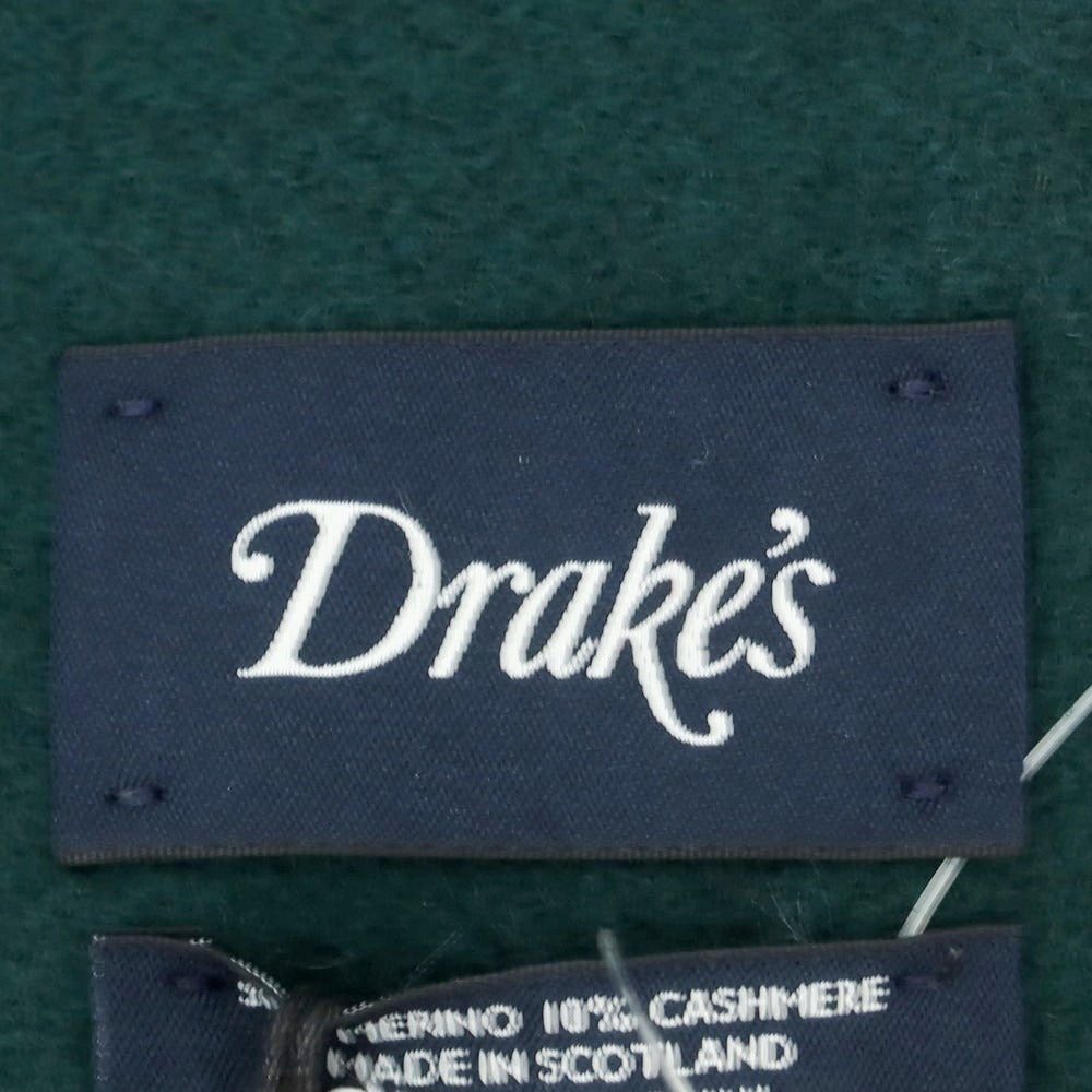 【新品】ドレイクス DRAKES ウールカシミヤ マフラー グリーン【 状態ランクN 】【 メンズ 】 [CPD]