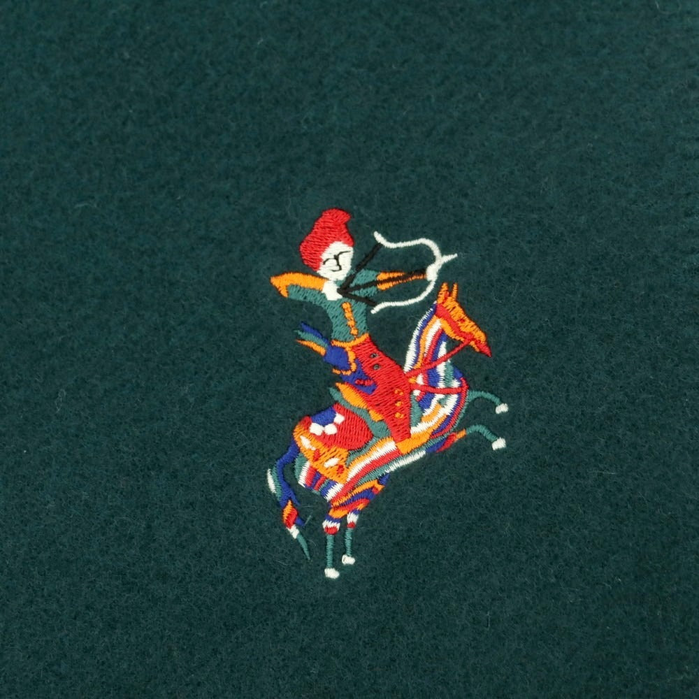 【新品】ドレイクス DRAKES ウールカシミヤ マフラー グリーン【 状態ランクN 】【 メンズ 】