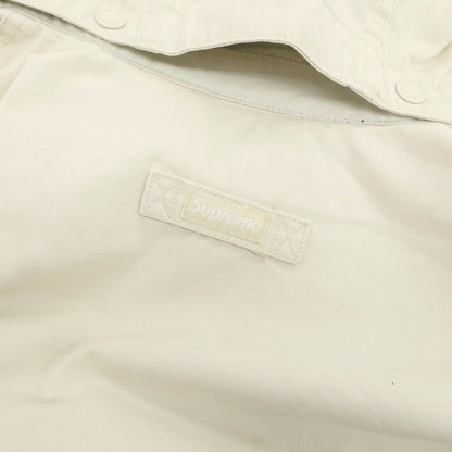 【中古】シュプリーム Supreme 2024年秋冬 Leather Collar Utility Jacket 中綿ブルゾン ストーン【 L 】【 状態ランクA 】【 メンズ 】