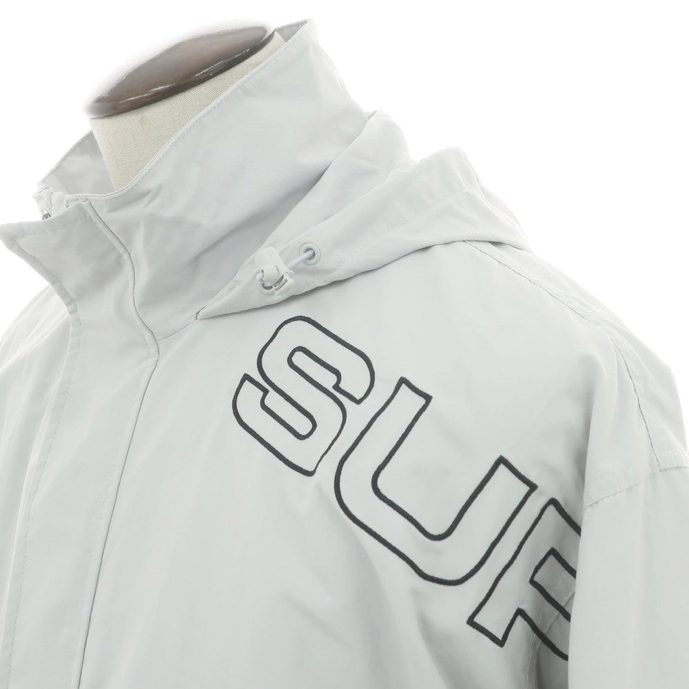 【中古】シュプリーム Supreme 2024年秋冬 Spellout Embroidered Track Jacket シェルジャケット グレー【 L 】【 状態ランクB 】【 メンズ 】