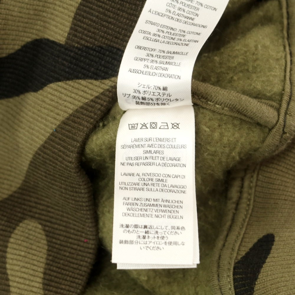 【中古】シュプリーム Supreme x True Religion 2025年秋冬 Zip Up Hooded Sweatshirt カモフラ パーカー グリーン系【 L 】【 状態ランクB 】【 メンズ 】