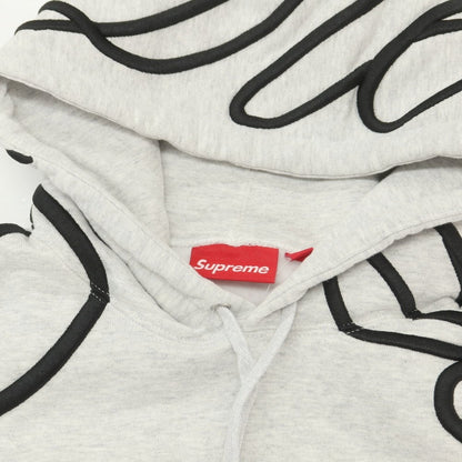 【中古】シュプリーム Supreme 2025年春夏 Shoulder Script Hooded Sweatshirt パーカー アッシュグレー【 M 】【 状態ランクB 】【 メンズ 】