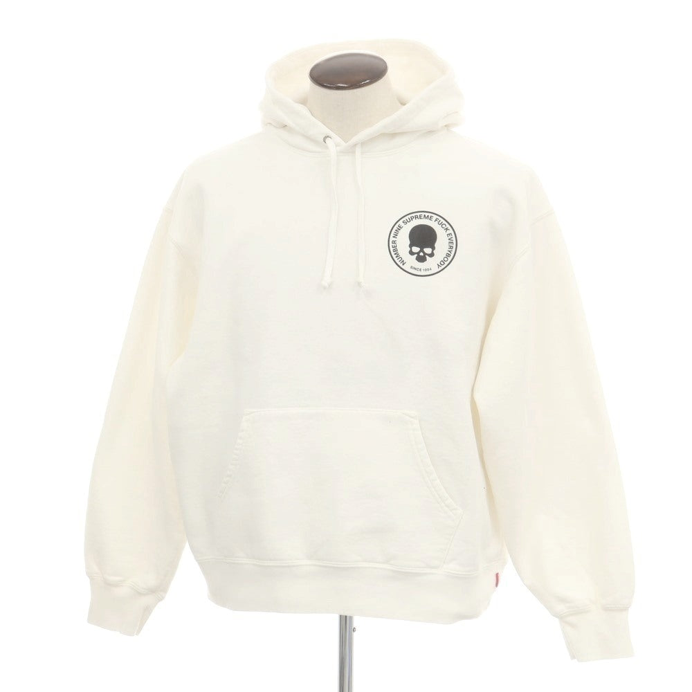 【中古】シュプリーム Supreme × Number (N)ine 2025年秋冬 Hooded Sweatshirt パーカー ホワイト【 L 】【 状態ランクB 】【 メンズ 】