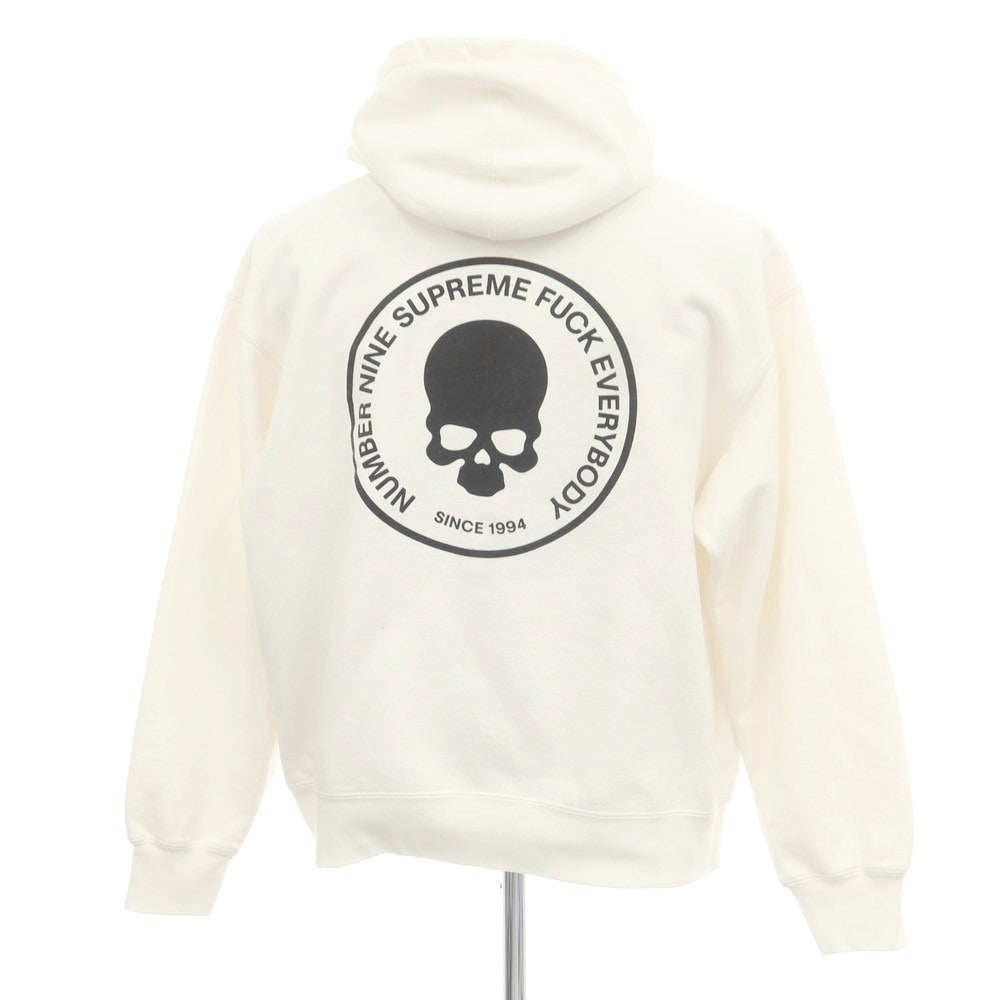 【中古】シュプリーム Supreme × Number (N)ine 2025年秋冬 Hooded Sweatshirt パーカー ホワイト【 L 】【 状態ランクB 】【 メンズ 】