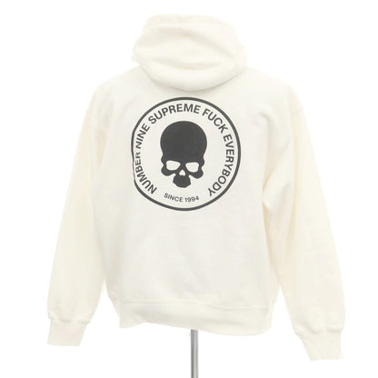 【中古】シュプリーム Supreme × Number (N)ine 2025年秋冬 Hooded Sweatshirt パーカー ホワイト【 L 】【 状態ランクB 】【 メンズ 】