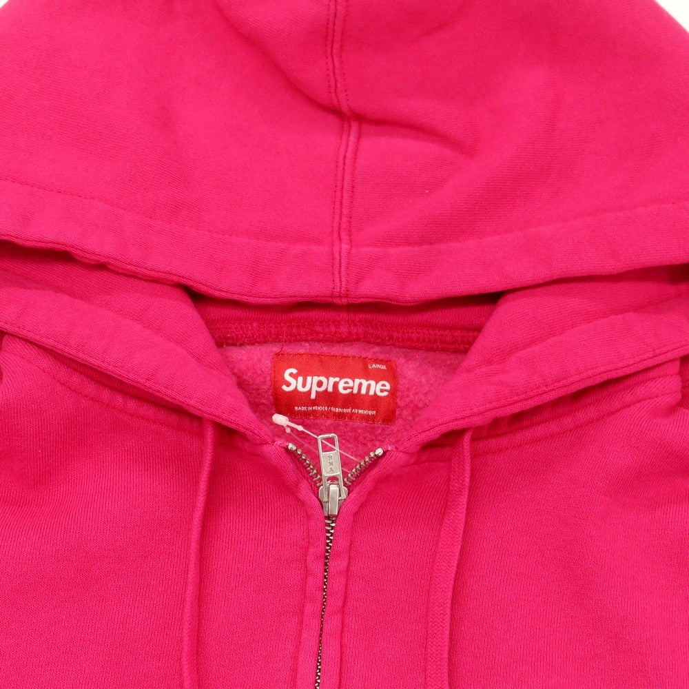 【中古】シュプリーム Supreme 2025年秋冬 Small Box Zip Up Hooded Sweatshirt パーカー ショッキングピンク【 L 】【 状態ランクB 】【 メンズ 】
