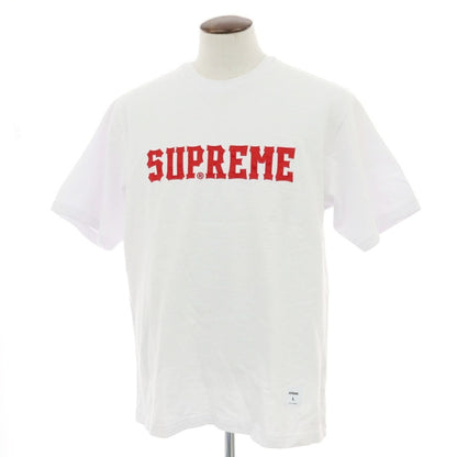 【中古】シュプリーム Supreme 2024年秋冬 Twill Applique S/S Top コットン 半袖Ｔシャツ ホワイト【 L 】【 状態ランクC 】【 メンズ 】