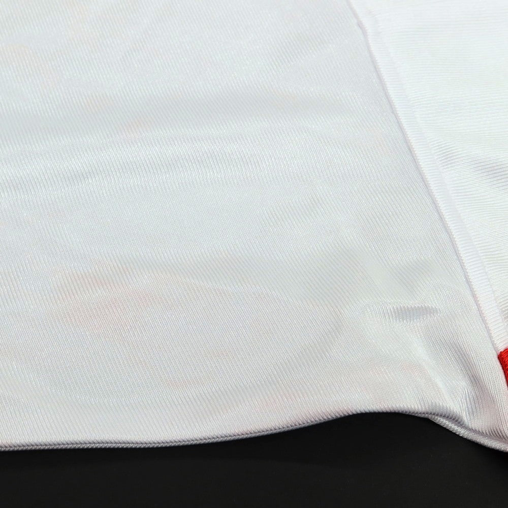 【中古】シュプリーム Supreme 2024年秋冬 Star Football Jersey ポリエステル 半袖Ｔシャツ ホワイトxレッド【サイズS】【 状態ランクB 】【 メンズ 】[DPD]