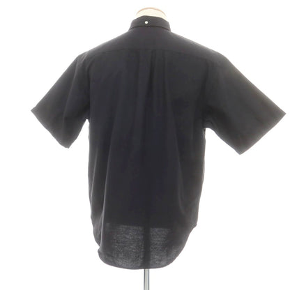 【中古】シュプリーム Supreme 2025年春夏 Loose Fit Oxford S/S Shirt ボタンダウン 半袖シャツ ブラック【 S 】【 状態ランクB 】【 メンズ 】