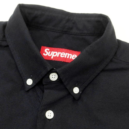 【中古】シュプリーム Supreme 2025年春夏 Loose Fit Oxford S/S Shirt ボタンダウン 半袖シャツ ブラック【 S 】【 状態ランクB 】【 メンズ 】