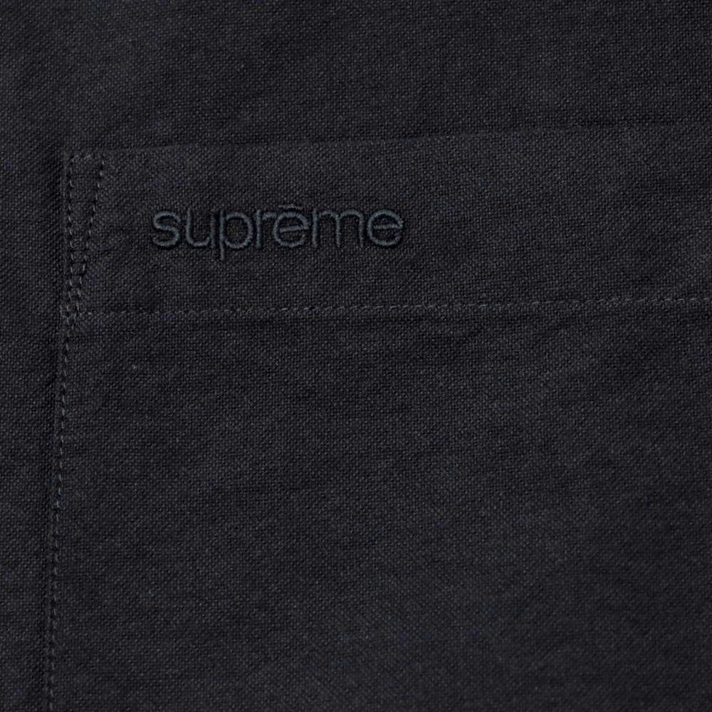 【中古】シュプリーム Supreme 2025年春夏 Loose Fit Oxford S/S Shirt ボタンダウン 半袖シャツ ブラック【 S 】【 状態ランクB 】【 メンズ 】