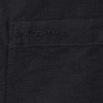 【中古】シュプリーム Supreme 2025年春夏 Loose Fit Oxford S/S Shirt ボタンダウン 半袖シャツ ブラック【 S 】【 状態ランクB 】【 メンズ 】